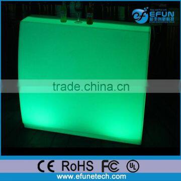 rgb color portable led commercial bar counter,led illuminated disco bar counter