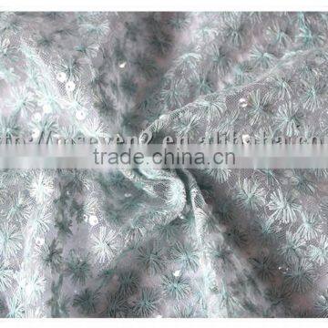 Latest Embroidery Sequin Bridal Lace Fabric, Mesh Fabric With Glitter Sequin Lace Fabric photo-5