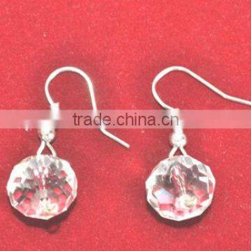 Fashion Ear Rings with Glass Crystal Ball