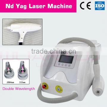 Permanent Tattoo Removal Mini Portable Q-Switched Nd Yag Laser Super Fast Tattoo 1064nm Removal Laser Pigement Removal And Skin Rejuvenation Laser Machine