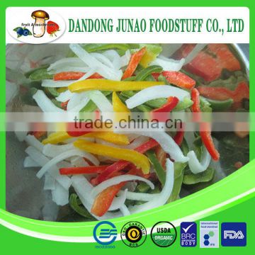 IQF freezing process frozen sweet pepper