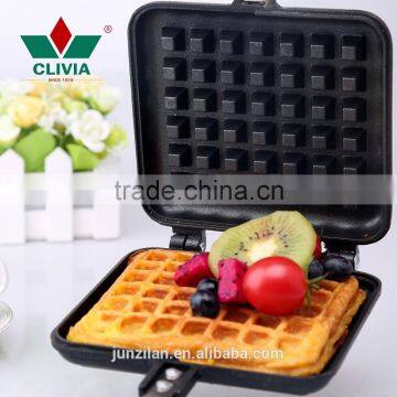 non-stick Cast Aluminum Stovetop Belgium Waffle Iron