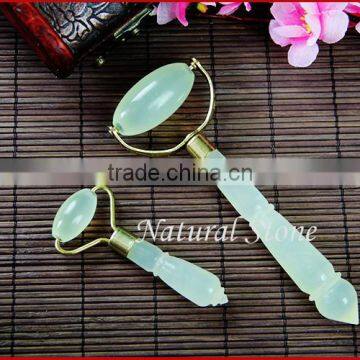 skin care handle massage roller natural jade stone facial roller face beauty massage tool beauty care tools face buaty massager