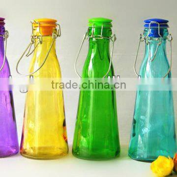 glass milk bottle