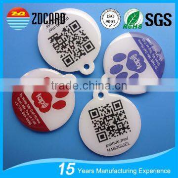 13.56mhz NFC Epoxy Dog Tag With Logo Printing