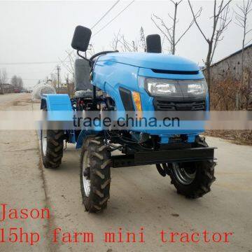 12/15hp, mini four wheel tractor, garden tractor, with tiller and plough