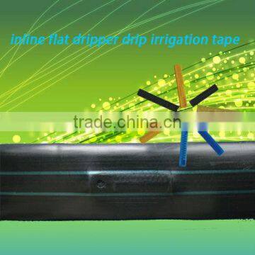 agricultural plastic flat dripper drip irrigation hose with double line