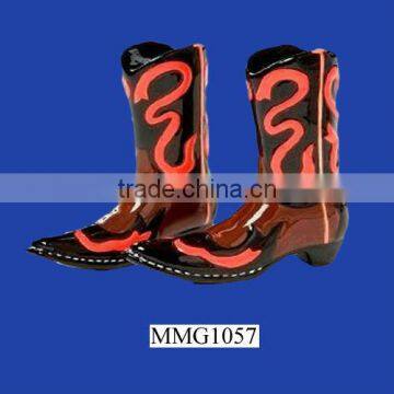 Antique cowboy boot shape decorative custom Salt and Pepper Shakers
