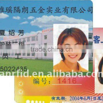 Digital printing passive work permit card