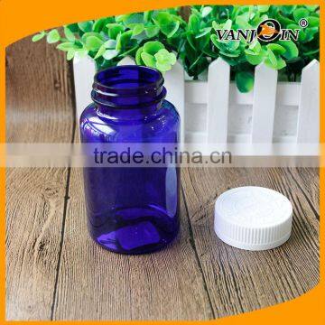 250ml PET Dark Blue Plastic Medicine Bottle With Child Resistant Cap photo-4