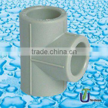 PPR Pipes Fitting For Water Feeding PPR Straight Tee / PPR tee/water pipe