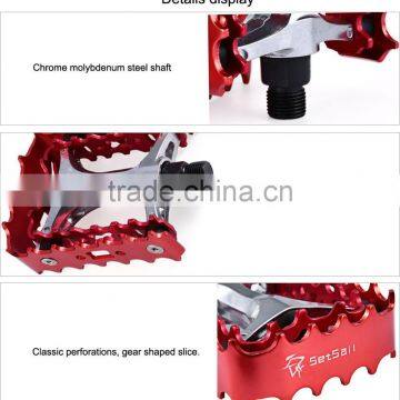 2 Pcs SETSAIL 662 MTB BMX Mountain Pedals Anti-skid Pedals Stainless Steel Ultralight Bicycle Pedals With 2 Bearings Axle photo-4