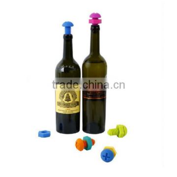 Funny Cute Silicone Wine Bottle Stopper/Cork,Silicone Wine Stopper