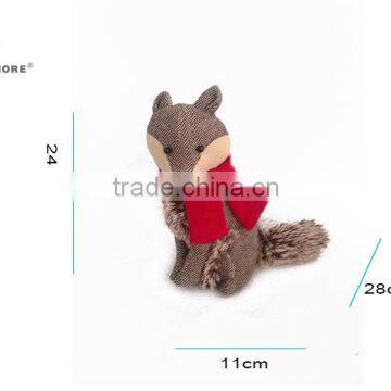 Store More Decorative Stone Filling Animal Fabric Door Stops - Fox photo-2