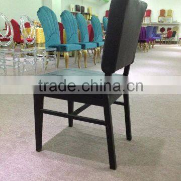 H frame Artificial leather covered dining chair/roll back dinner chair/dining chair