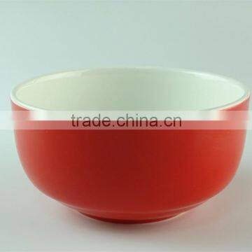 Red Glazed Ceramic Bowl and Wooden Chopsticks Set in Gift Box Dinner Set for Wholesale photo-2