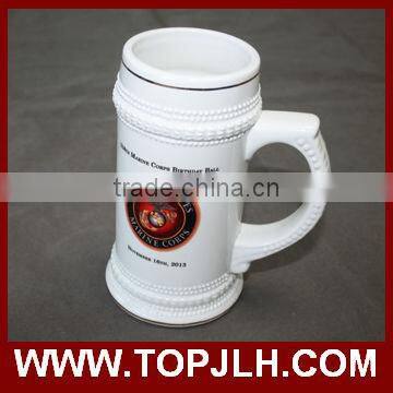 China Custom Subliamtion White Coffee Mug Porcelain Glass Beer Mug photo-4