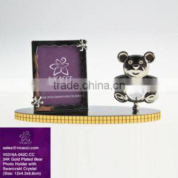 Latest Lovely Gold Plated Bear Photo Frame for baby gifts