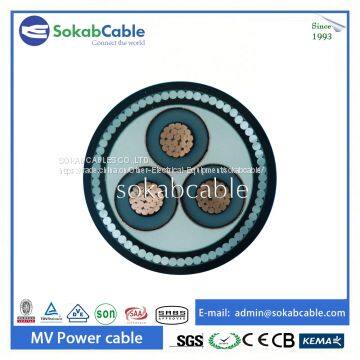 High Voltage Steel Wire Armored Power Cable