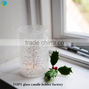Snow Scene Cylinder Glass Candle Jars photo-6