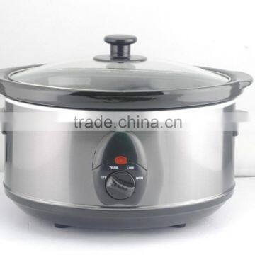 3.5L Oval Shape Electric Slow Cooker With CE/ROHS With Ceramic Port 3 Heat Setting Low High Warm photo-2