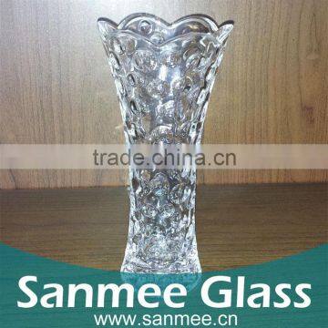 Bubble Embossed Home Decorative Glass Vases