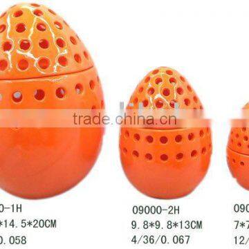 Ceramic easter egg set of 3