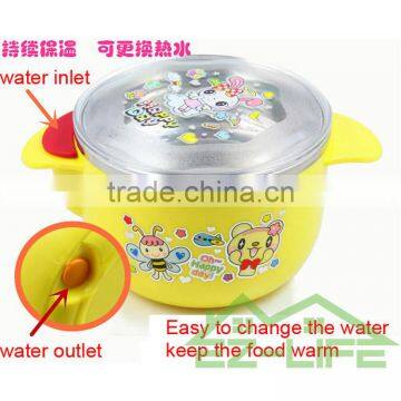 Creative Baby Dinnerware 500ML Stainless Steel Kids Food Thermal Sockproof Feeding Bowls photo-4