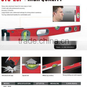 Heavy duty level with strong magnet Precision aluminium screeding spirit level