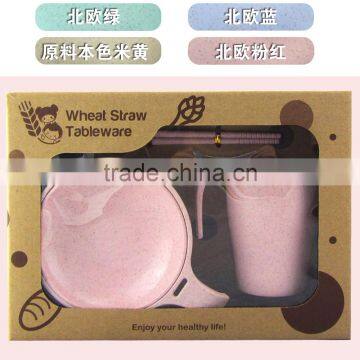 New Environmental Protection Bowl and Cup Set by Wheat Straw photo-6