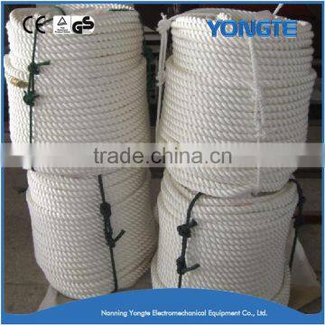 White manufacture packaging handbag braided polypropylene rope for wholesale