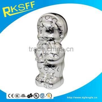 baby gifts die casting zinc alloy silver coin bank