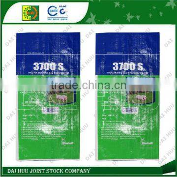 Animal feed for PP woven plastic sack