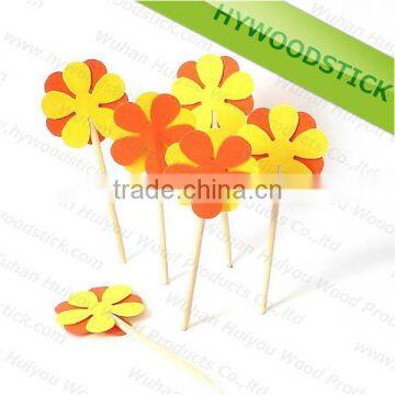 Various Sizes Wooden Cocktail Party Decorative Picks for Food