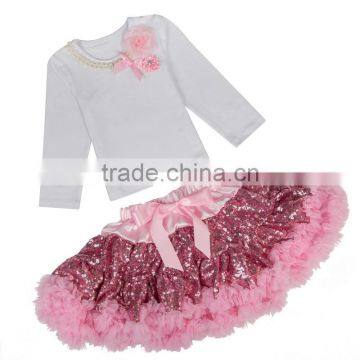 High Quality New Style Hot Baby Girl Sequins Outfits For Toddler Girls photo-6