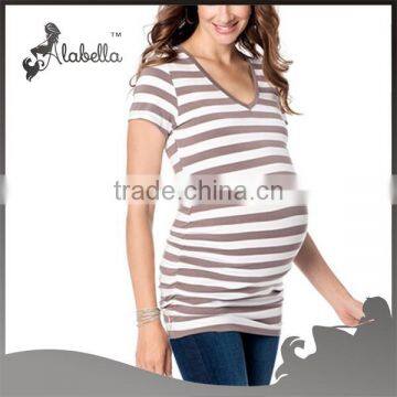 wholesale 100% cotton maternity wear tops ,blank maternity t shirts