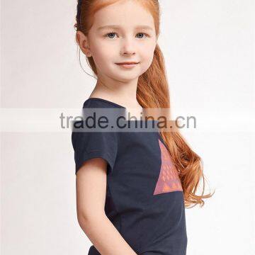 Custom Graphic Printing Cheap Children Online Sale Girls t Shirt Suit Dress photo-5