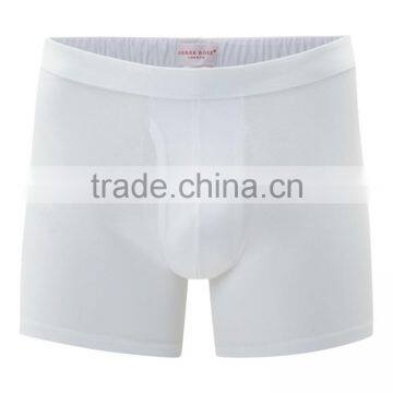 Good Quality Cheap Plain White Cotton Men's Underwear Boxer Shorts photo-3
