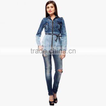 Latest New Design Two Tone Fitness With Zip Long Jacket for Women photo-2