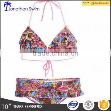 Falbala Round Neck Sexy Bikini photo-1