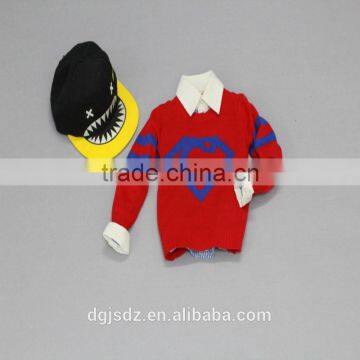 2017 hot sales primary school uniforms kids children cartoon sweater