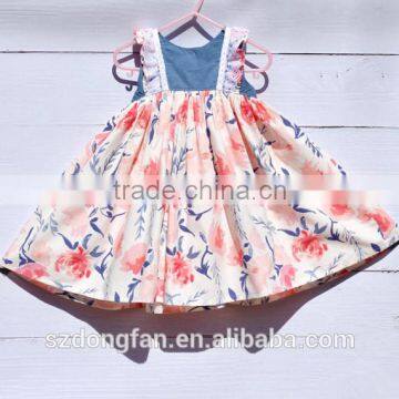 Children Frocks Designs Easter Dress Summer Boutique Girl Clothing Floral Dress