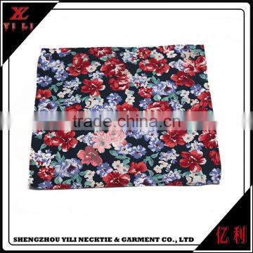 Gift Woven Cotton Printed Mini Flower Christmas Handkerchiefs photo-4