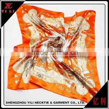 Customize Printing With Chinese Painting Silk Scarf photo-6