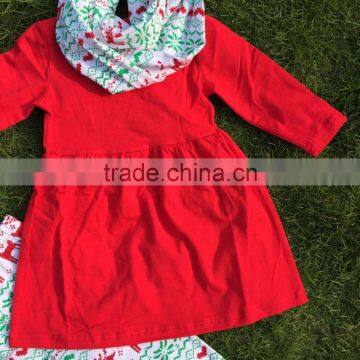 FALL OUTFITS Persnickety Girls 3 Pieces Scarf Sets Girls Christmas Pant Sets Kids Reindeer Clothes Boutique Girl Clothing photo-5