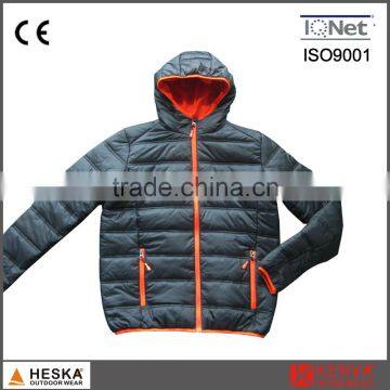 Nylon quilted padded mens insulated jacket winter jacket sale