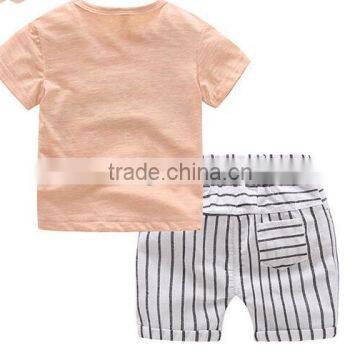 Wholesale Quality Short Sleeves Little Boy Clothes Suit Kids Clothes Clothing Set photo-3