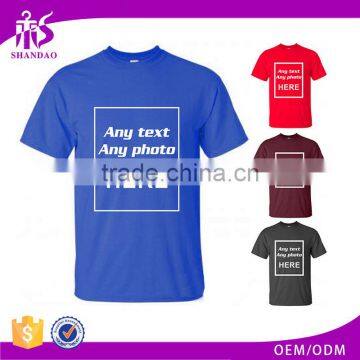 Guangzhou Shandao Casual Summer O-neck Short Sleeve 160g 100% Cotton Custom Ringer T Shirts