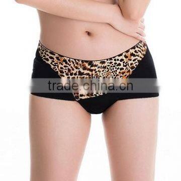 Leopard black sexy ladies underwears luxury lingerie