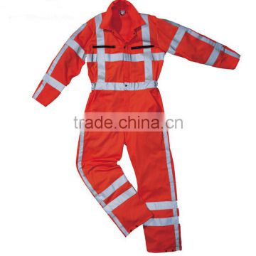 European standard reflective flame retardant anti-static Siamese clothing overalls Fire suit